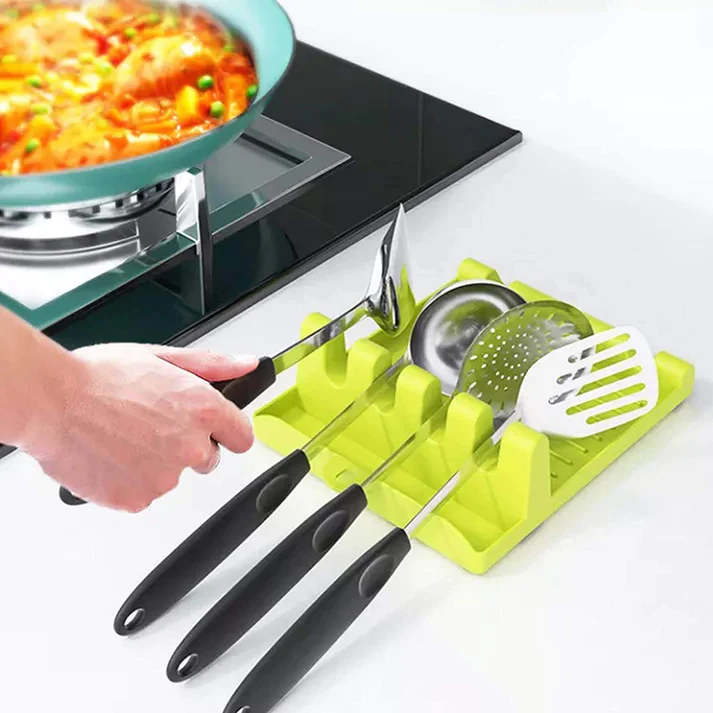 4-Slot Kitchen Cooking Utensil Stand